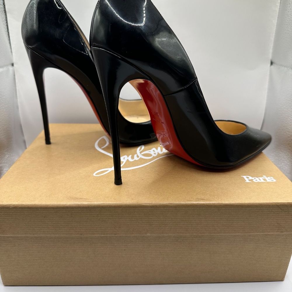 So Kate 120 mm Black Patent Leather Pumps